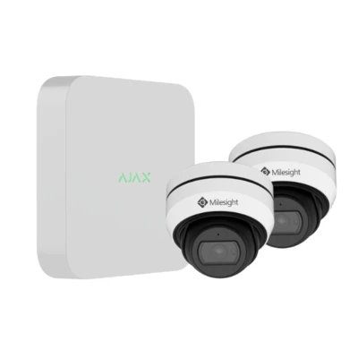 Ajax NVR Video Kits with. 2 pieces Milesight camera