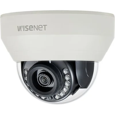 Hanwha HCD-7010RA HD Plus Series, DWDR 4MP 2.8mm Fixed Lens, IR 20M HDoC Dome Camera, White