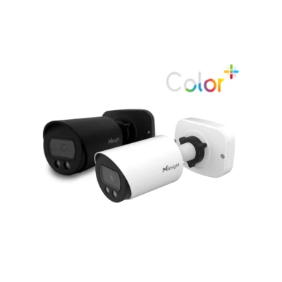 Milesight AI Mini-Bullet IP Camera, Fullcolor, 8.0MP, 2.8mm, FOV 108°, 30m White LED, IP67/IK10, NDAA